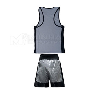 ชุดเครื่องแบบนักมวยเสื้อฝึกซ้อมแบบเรียบชุดออกกำลังกายสำหรับ2025 - Product Image 4
