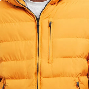 Vestes bouffantes personnalisées à la mode pour hommes en vente veste d'hiver chaude coupe-vent à capuche pour hommes - Product Image 5