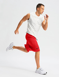 กางเกงขาสั้นกีฬาผู้ชายแบบแห้งเร็ว ผ้าโพลีเอสเตอร์ มีกระเป๋าข้าง ระบายอากาศได้ดี เหมาะสำหรับออกกำลังกาย วิ่ง บาสเก็ตบอล ฝึกซ้อม มีไซส์ใหญ่พิเศษ - Product Image 6