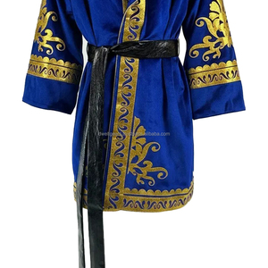 Robes de boxe écologiques respirantes en gros, directement du fabricant, en satin à capuche, pour la marche au ring, équipement de boxe personnalisé toutes saisons - Product Image 3