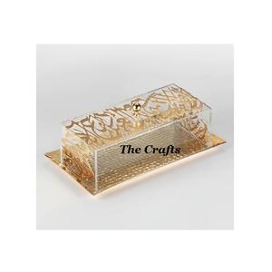 Bandeja de Servicio Acrílica de Alta Calidad con Tapa y Perilla de Metal, Forma y Tamaño Personalizados, Logotipo Personalizado al por Mayor - Product Image 4