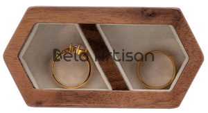 Pedidos a granel de propuesta de patrón cuadrado grabado y cajas de portadores de anillos para colecciones de joyas de minoristas - Product Image 6