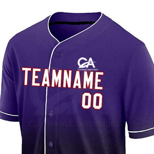 ชุดกีฬาเบสบอลระบายอากาศได้ดีชุดเครื่องแบบคลาสสิกดีไซน์ใหม่มีลายพิมพ์ - Product Image 6