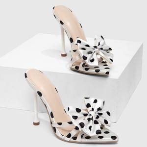 Sandalias de tacón de moda de verano para mujer, zapatos de tacón alto informales, cómodos y versátiles, de cuero genuino - Product Image 1