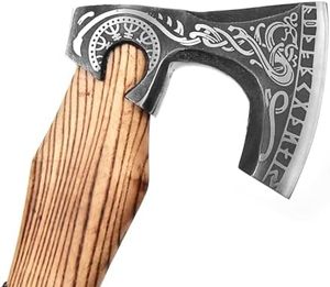 Steel Craft International: <b>Hand</b> Made Carbon Steel Viking Axe For Camping. Viking Axe For Wooden Cutting. Multi-purpose Axe - Product Image 4