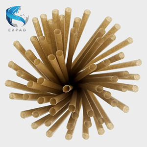 Pajitas de fibra de caña de azúcar reutilizables para un uso sostenible de bebidas - Product Image 5