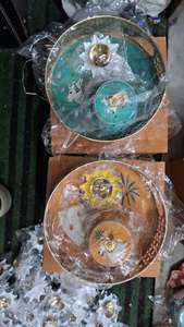 Plateau en métal Pichwai du Rajasthan, pot en acier, lotus en laiton, Diya, décoration de Diwali, cadeau pour la maison, cadeau de mariage Navratri, cadeau de retour, KABIR CRAFT - Product Image 4