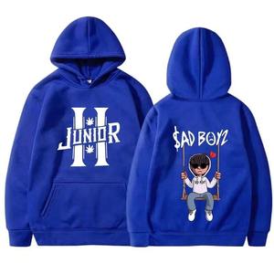 Vente en gros printemps sweats à capuche pour hommes Junior H triste garçons Harajuku filles Hip Hop pull fantaisie musique cadeau décontracté ample vêtements confortables - Product Image 2