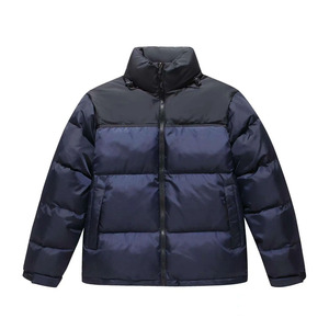 Chaqueta de Invierno Acolchada de Lona para Hombre de Primera Calidad con Logotipo Personalizado Impreso en la Parte Delantera, Impermeable, Venta al Por Mayor - Product Image 1