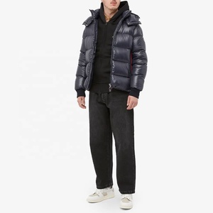 Veste d'hiver camouflage à capuche coupe-vent unisexe personnalisée avec rembourrage en coton polyester noir pour l'extérieur - Product Image 5