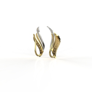 Ishi Diamonds 18k Gold Elegant Lab Grown Diamond <b>Cuff</b> <b>Earring</b> - Product Image 6