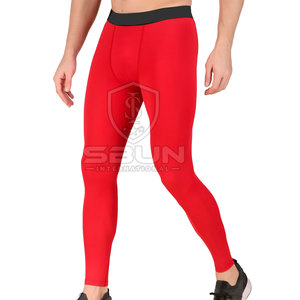 Top Selling Men's Compression <b>Pants</b> <b>Spandex</b>/Nylon Quick Dry Custom Color & Design Elastic Waist Full Length Custom Made - Product Image 3