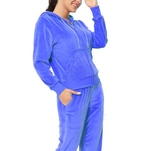 Sportswear High Quality Fashion <b>Women</b> Velour Tracksuit Activewear Running Wear Tracksuit <b>For</b> <b>Women</b> - Product Image 2