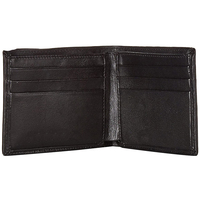 Dompet kulit PU asli untuk pria, tas uang buatan tangan dompet kulit PU asli dengan lapisan poliester penggunaan sehari-hari, casing kulit yang cocok dengan warna untuk pria