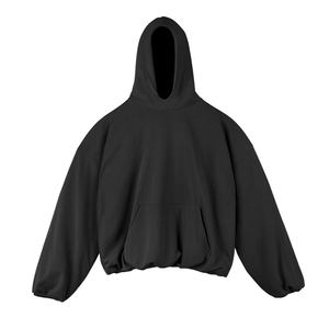 Hiver – Ensemble 2 pièces : Sweat à capuche oversize à épaules tombantes en mélange de coton épais et molletonné pour un confort ultime – Basiques décontractés - Product Image 3