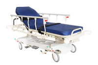 Chariot de transfert hydraulique pour patient avec garde-corps en alliage et frein central