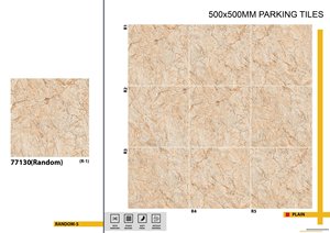 Azulejos de estacionamiento resistentes antideslizantes para exteriores, azulejos rústicos naturales antideslizantes para exteriores, azulejos de cerámica para patio de recreo Plaza de 150x150x12mm - Product Image 6