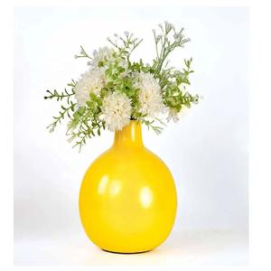 Vase orange pièce décorative durable de qualité supérieure pour chambre à coucher salon bureau cuisine et usage quotidien fabriqué à la main en Inde - Product Image 4