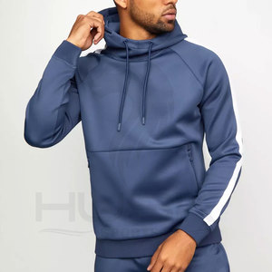 Survêtement Homme Coton Polyester Design Your Own Men's Hooded Tracksuit Top Zipper Jogging Tracksuit for Men - Product Image 4