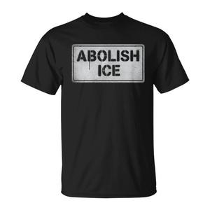 T-shirt con Grafica 'Abolish Ice' per Protesta Politica, Categoria Promozionale - Product Image 1