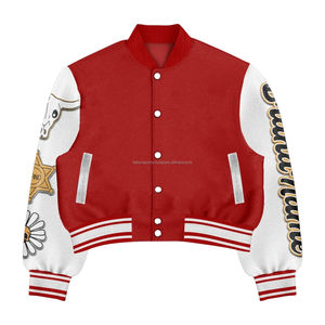 Blouson matelassé en toile de laine, mode hiver, boutonné, manches longues, style professionnel, service OEM, unisexe, best-seller - Product Image 1