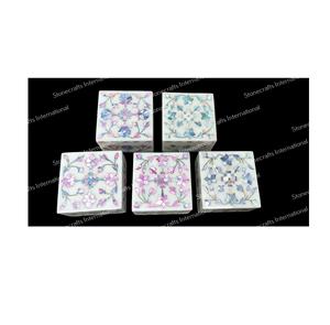 Boîte à bijoux en marbre léger de qualité supérieure Affichage élégant avec stockage sécurisé pour collection directe de l'Inde - Product Image 2