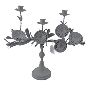 Bol de service à salade rond en métal blanc cassé avec bol de service couleur or pour la cuisine et la table - Product Image 6