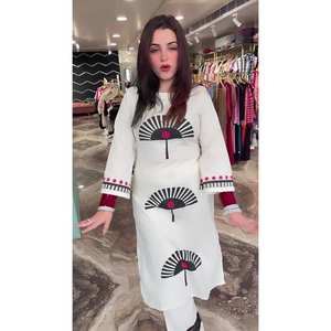 ชุดกางเกงผ้าคอตตอนยืดหยุ่นสำหรับผู้หญิงในอินเดียชุดกางเกงยาว - Product Image 6