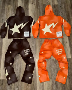 Chándales de Jogger de lavado ácido Vintage para hombre de alta calidad 100% algodón bordado Sun Fade Baggy impresión Digital temporada de otoño - Product Image 1