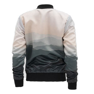 Chaqueta de bombardero de vuelo de nailon de 100% poliéster de alta calidad para hombre, chaqueta personalizada universitaria de invierno gruesa con forro acolchado bordado para hombre - Product Image 6