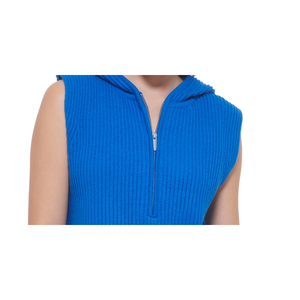 Top a Costine Senza Maniche Blu da Donna Calvin Klein, Taglia Small, Magliette in Maglia - Product Image 2