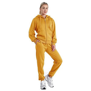 Venta caliente Ropa informal para mujer Trajes de chándal para mujer Mangas largas Color sólido Trajes de chándal para mujer - Product Image 1