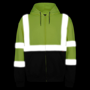 Chaquetas DE SEGURIDAD impermeables reflectantes de alta visibilidad para hombres, ropa de trabajo transpirable para exteriores con seguridad de alta visibilidad mejorada - Product Image 3