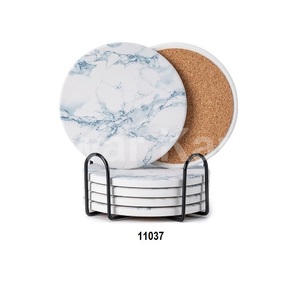 จานรองแก้วทองแดงกลมทุบ - Product Image 1