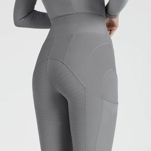Mallas ecuestres para mujer, ropa personalizada con ajuste elástico y agarre completo, pantalones leggings para montar a caballo al por mayor - Product Image 6