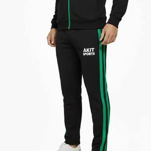 Ensemble de survêtement pour homme en coton 100% noir uni à manches longues, décontracté, à vendre, entièrement personnalisé, dernier design, hiver - Product Image 5