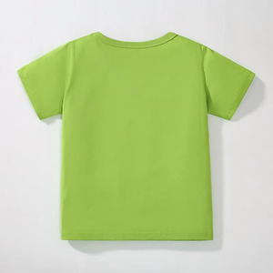 เสื้อยืดเด็ก คอกลม แขนสั้น สีพื้น ผ้าฝ้าย 100% สไตล์ไฮสตรีท ระบายอากาศ แห้งเร็ว พิมพ์ลายดิจิตอล ขายส่ง - Product Image 2