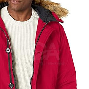 Focused <b>Men</b> Streetwear Hooded Faux <b>Fur</b> Winter <b>Jacket</b> Customized Winter Outerwear Fashion Trend - Product Image 6