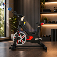 Equipo de Gimnasio para Entrenamiento Cardiovascular, Bicicleta Estática Magnética para Ciclismo Indoor, Bicicleta de Spinning para Ejercicio de Cuerpo Completo