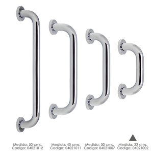 Maurer Shower <b>Grab</b> <b>Bar</b>, Chrome Finish, 32 mm Diameter, 22 cm Length. - Product Image 3