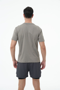 High Quality Plus Size 100% Cotton Men's Heavyweight Custom Printed Loose Fit Quick Dry O-Neck T-Shirt with Letter Pattern - Product Image 3