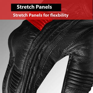 Leather Motorbike Gloves Protective <b>Motorcycle</b> Carbon Shell Hard Knuckle Hard Knuckle Touch Screen Gloves - Product Image 6