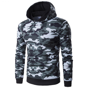 Sudadera con capucha de algodón 100% personalizada para hombre, chándal de camuflaje personalizado para hombre y mujer, método de tejido de punto - Product Image 4