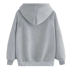 เสื้อฮู้ดผู้หญิงมีฮู้ดสีขาวมีแถบสีดำมีฮู้ดเสื้อแนวสตรีทสวมหัวแบบลำลองโลโก้ตามสั่ง - Product Image 6