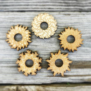 Wholesale Delarchi Rustic Wooden 5-Piece Set Mini <b>Photo</b> Frame & Lightning Ball <b>Holder</b> with 2-color Printing for Home Storage - Product Image 6