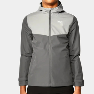 Chaqueta cortavientos elegante a la moda para hombre, cuello levantado, impermeable, respetuoso con el medio ambiente, transpirable para correr, senderismo, uso diario - Product Image 5