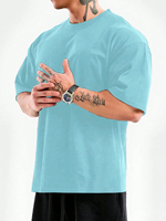 T-shirt Designer Bapees Version Haute pour Homme, en Tissu Tricoté 100% Coton Uni, Décontracté, Respirant, Anti-boulochage, Manches Courtes