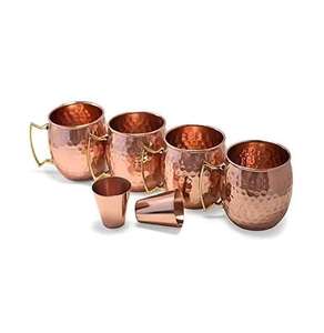 Taza de cobre Moscow Mule de diseño único con mango de metal para bebidas de fiesta cerveza y Cóctel tazas de cobre para beber - Product Image 4