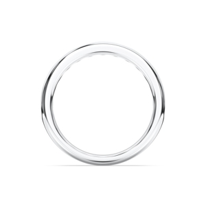 Anillo de banda Unisex con ajuste de canal de media eternidad de diamante redondo creado en laboratorio de 0,75 quilates/VS hecho en platino 950 - Product Image 4