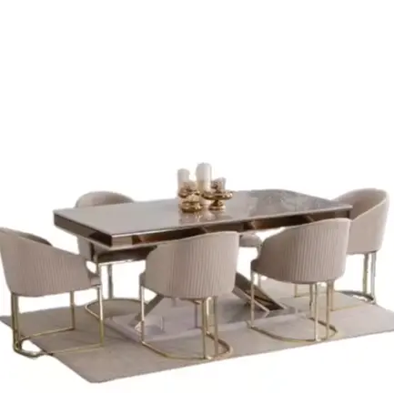 Cadeira de mesa de jantar de luxo poltrona móveis almofada de assento cadeiras